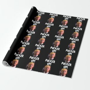 DONALD TRUMP KUS FUNNY CADEAUPAPIER