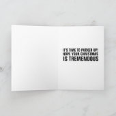 DONALD TRUMP KUS FUNNY KERSTKAARTEN KAART (Binnen)