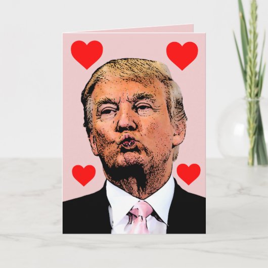 DONALD TRUMP KUS GRAPPIGE MOEDERDAGKAARTEN KAART (Voorkant)