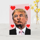 DONALD TRUMP KUS GRAPPIGE MOEDERDAGKAARTEN KAART (Gele Bloem)