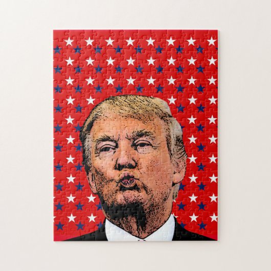 DONALD TRUMP KUS LEGPUZZEL GEMAKKELIJK (Verticaal)