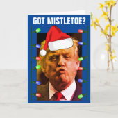 DONALD TRUMP KUST GRAPPIGE KERSTKAARTEN KAART (Gele Bloem)