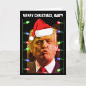 DONALD TRUMP KUST KERSTKAARTEN KAART (Voorkant)