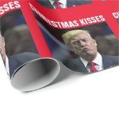 DONALD TRUMP KUST KERSTKUS KUSSENPAKPAPIER CADEAUPAPIER (Rol Hoek)