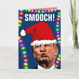 DONALD TRUMP KUST KERSTMIS FUNNY KAARTEN