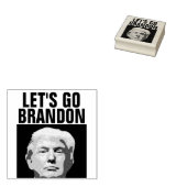 DONALD TRUMP LAAT BRANDON RUBBER STAMP GAAN RUBBERSTEMPEL (Gestempeld)