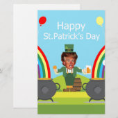 donald trump leprechaun briefpapier (Voorkant / Achterkant)