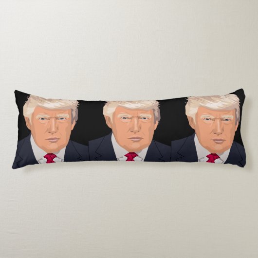 DONALD TRUMP LICHAAM PILLOW REVERSIBLE LICHAAMSKUSSEN (Voorkant)