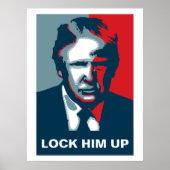 Donald Trump LOCK HEM OP Poster (Voorkant)