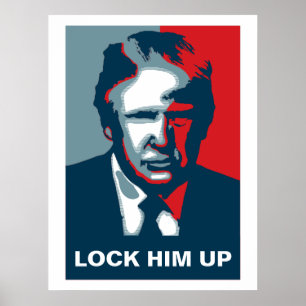 Donald Trump LOCK HEM OP Poster