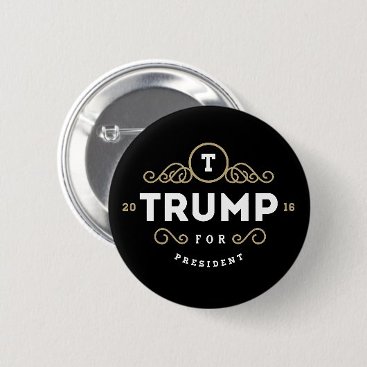 Donald Trump Luxury Ronde Button 5,7 Cm (Voorkant /achterkant)