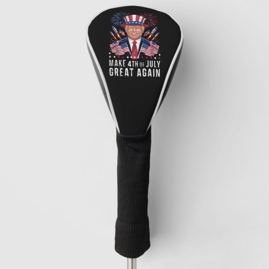 Donald Trump Maak 4 juli weer groot Golfheadcover (Voorkant)