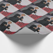 Donald Trump - maak Amerika weer geweldig! Cadeaupapier (Hoek)