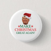 Donald Trump - Maak kerst weer geweldig Button (Voorkant)