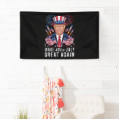 Donald Trump Maakt 4 juli weer groot Spandoek (Insitu)