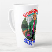 DONALD TRUMP MAAKT AMERIKA ÉÉN TAS PER KEER SCHOON LATTE MOK (Linkerhoek)