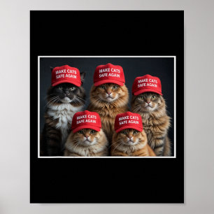 Donald Trump Maakt Katten Veilig Tegen Rode Hoed 2 Poster