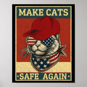 Donald Trump Maakt Katten Veilig Tegen Rode Hoed 2 Poster