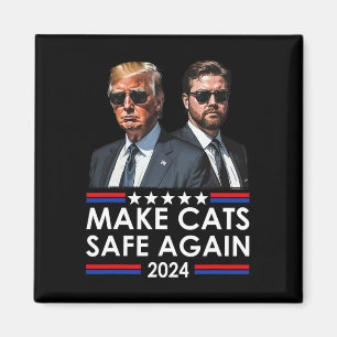 Donald Trump Maakt Katten Veilig Weer 2024 Grappig Magneet