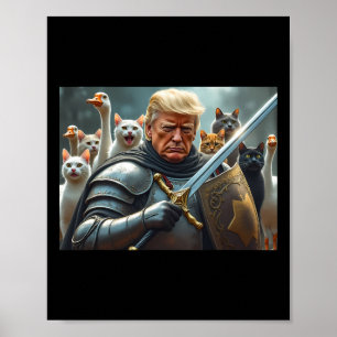 Donald Trump maakt katten weer veilig 2024 Debat 1 Poster