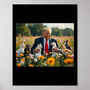 Donald Trump maakt katten weer veilig 2024 debat g Poster