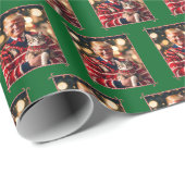 Donald Trump maakt katten weer veilig groen Cadeaupapier (Rol Hoek)