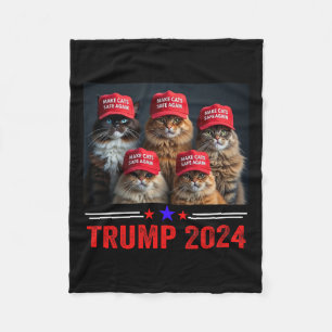 Donald Trump maakt katten weer veilig Rode Pet 202 Fleece Deken