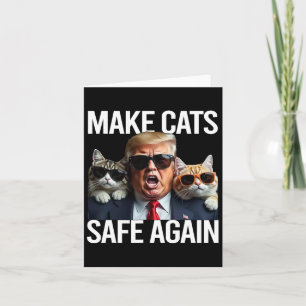 Donald Trump maakt katten weer veilig Rode Pet 202 Kaart