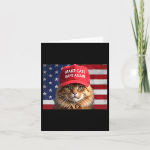 Donald Trump maakt katten weer veilig Rode Pet 202 Kaart