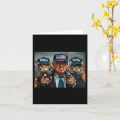 Donald Trump maakt katten weer veilig Rode Pet 202 Kaart (Gele Bloem)