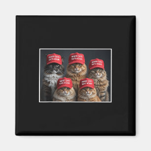 Donald Trump maakt katten weer veilig Rode Pet 202 Magneet