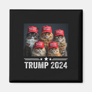 Donald Trump maakt katten weer veilig Rode Pet 202 Magneet