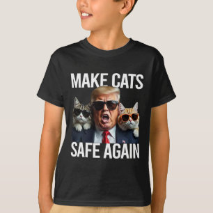 Donald Trump maakt katten weer veilig Rode Pet 202 T-shirt
