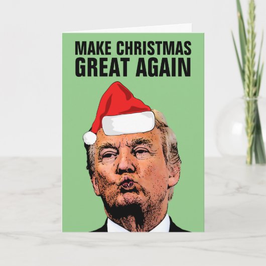 DONALD TRUMP MAAKT KERST WEER GROOT KAARTEN (Voorkant)