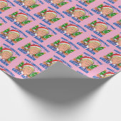 Donald Trump maakt kerst weer roze Cadeaupapier (Hoek)