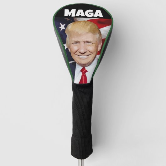 DONALD TRUMP MAGA 2024 GOLFHOOFD HOESJE GOLFHEADCOVER (Voorkant)