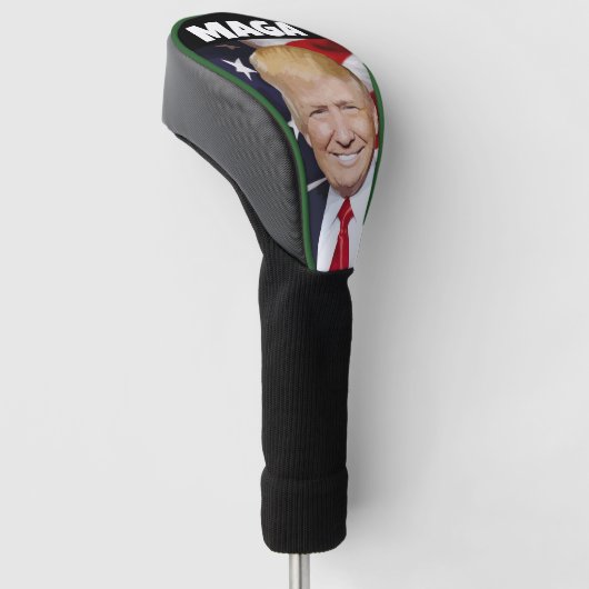DONALD TRUMP MAGA 2024 GOLFHOOFD HOESJE GOLFHEADCOVER (Schuin)