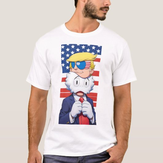 Donald Trump MAGA 2024 Modern Art Kaws Style T-shirt (Voorkant)