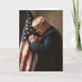 DONALD TRUMP MAGA AMERIKAANSE VLAG KAART (Voorkant)