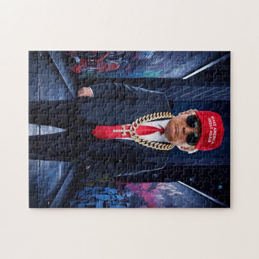 Donald Trump MAGA Gangsta Urban Puzzel Legpuzzel (Horizontaal)