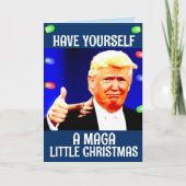 DONALD TRUMP MAGA KLEINE kerstkaarten Feestdagen Kaart (Voorkant)