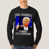 DONALD TRUMP MAGA KLEINE kerstritten T-shirt (Voorkant)