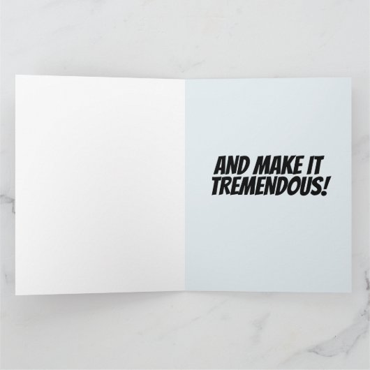 DONALD TRUMP MAGA LITTLE Christmas bIg Kaart (Binnen)