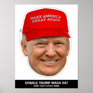 DONALD TRUMP MAGA PET KNIPMASKER POSTER