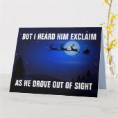 DONALD TRUMP MAGA SANTA KERST WENSKAARTEN KAART (Gele Bloem)