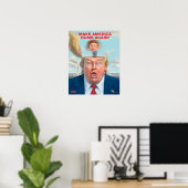 Donald Trump "Make America Dumb Opnieuw"-Poster Poster (Thuiskantoor)