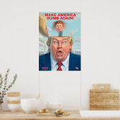 Donald Trump "Make America Dumb Opnieuw"-Poster Poster (Keuken)
