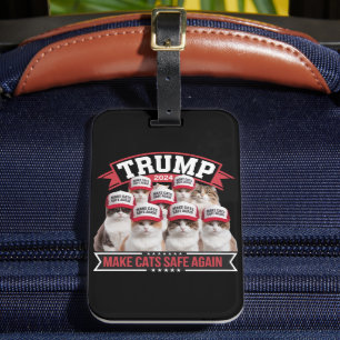 Donald Trump Make Cats Safe Again 2024 Debat  Bagagelabel