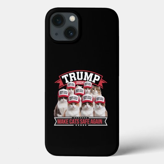 Donald Trump Make Cats Safe Again 2024 Debat Case-Mate iPhone Case (Achterkant)