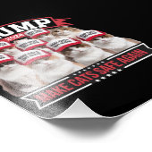 Donald Trump Make Cats Safe Again 2024 Debat Foto Afdruk (Hoek)
